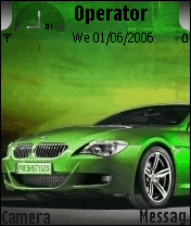 green bmw