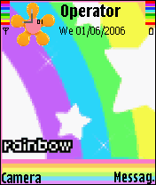 rainbow colours