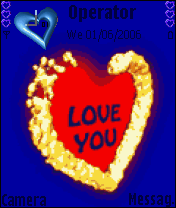 Animated Heart flames