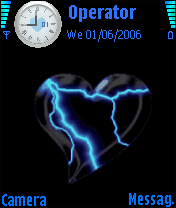animated blue heart