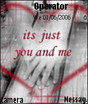 its just you and me