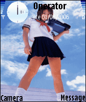 school girl animated