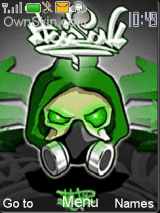 green grafiti man