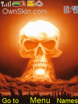 skull flames