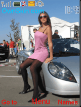 car and girl
