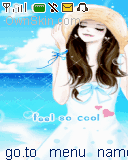 cute blue anime