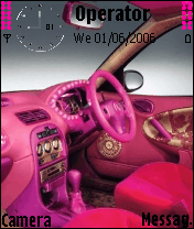 pink car