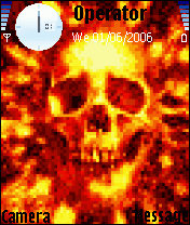 fire skull