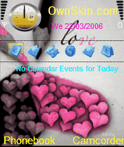 lovely heart animated theme