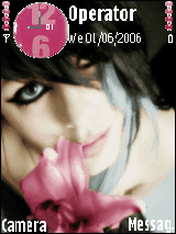 girl & flower