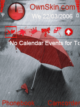 animated red umbrella