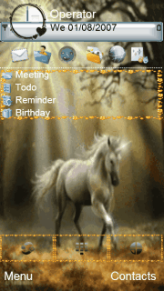 Animated White Horse..