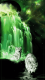 Animated tiger waterfall